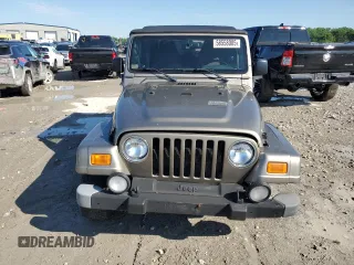 2004 Jeep Wrangler Sahara with VIN 1J4FA59S14P755450, listed as a Copart auction lot 58558005 with 194,044 mi miles and Salvage title. Bid and sale history available at DreamBid. Image 5.