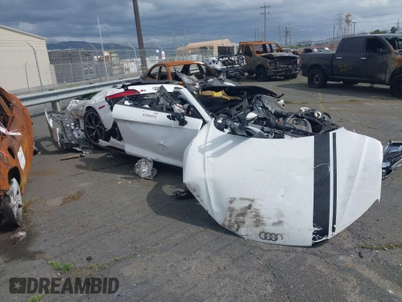 2022 Audi R8 performance quattro with VIN WUACEAFX7N7901019, listed as a IAAI auction lot 41904531 with Not Provided miles and . Bid and sale history available at DreamBid. Image 1.