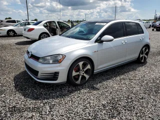 2016 Volkswagen Golf GTI SE with VIN 3VW5T7AU1GM008572, listed as a Copart auction lot 74086374 with 0 mi miles and Salvage Title. Bid and sale history available at carsss.com. Image 1.