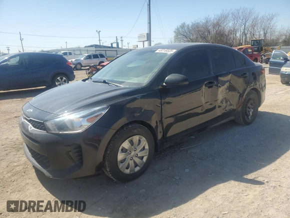 2020 Kia Rio LX with VIN 3KPA24AD6LE284818, listed as a Copart auction lot 48316535 with 57,872 mi miles and Salvage Title. Bid and sale history available at carsss.com. Image 1.