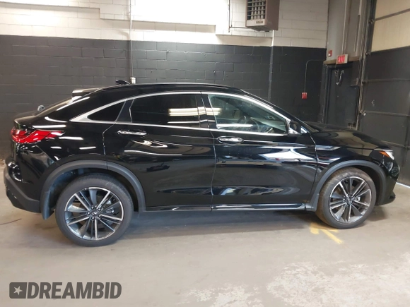2024 Infiniti QX55 Luxe with VIN 3PCAJ5JRXRF105669, listed as a IAAI auction lot 42155781 with 17,556 mi miles and . Bid and sale history available at DreamBid. Image 14.