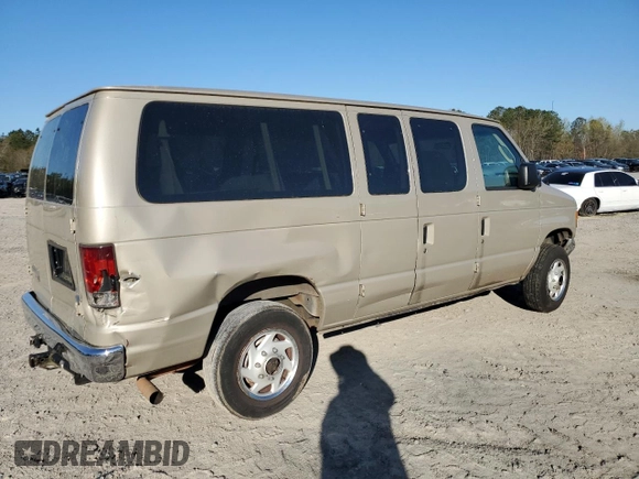 2007 Ford Econoline Passenger XL with VIN 1FBNE31L67DA55402, listed as a Copart auction lot 50595565 with 247,129 mi miles and Salvage Title. Bid and sale history available at carsss.com. Image 3.