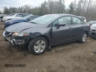 2014 Honda Civic Sedan LX with VIN 2HGFB2F4XEH038477, listed as a Copart auction lot 51524195 with 117,850 mi miles and Clean Title. Bid and sale history available at carsss.com. Image 1.
