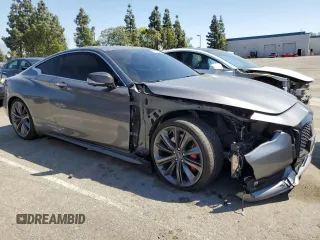 2021 Infiniti Q60 Red Sport 400 with VIN JN1FV7LK5MM530077, listed as a Copart auction lot 52732985 with 38,404 mi miles and Salvage title. Bid and sale history available at DreamBid. Image 4.