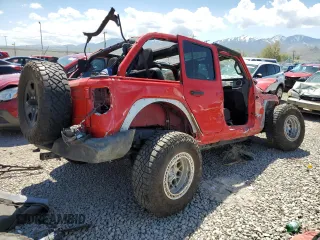2018 Jeep Wrangler Unlimited Sport S with VIN 1C4HJXDG8JW132700, listed as a Copart auction lot 56064985 with Not provided miles and Salvage title. Bid and sale history available at DreamBid. Image 3.
