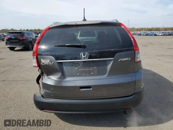 2012 Honda CR-V EX-L with VIN 2HKRM4H73CH626718, listed as a Copart auction lot 47364645 with 26,556 mi miles and Salvage Title. Bid and sale history available at carsss.com. Image 6.