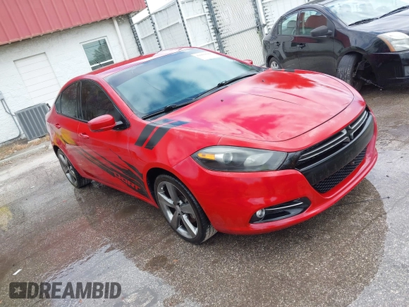 2015 Dodge Dart GT with VIN 1C3CDFEB7FD378109, listed as a IAAI auction lot 42003049 with 171,454 mi miles. Bid and sale history available at carsss.com. Image 1.