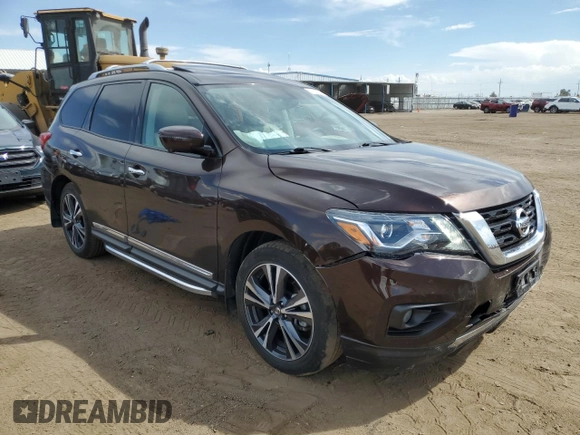 2020 Nissan Pathfinder Platinum with VIN 5N1DR2DM3LC629167, listed as a Copart auction lot 71132664 with 46,213 mi miles and Salvage Title. Bid and sale history available at carsss.com. Image 4.