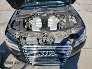 2013 Audi A8 L 6.3L with VIN WAUR4AFD1DN020503, listed as a Copart auction lot 69654204 with 189,999 mi miles and Salvage Title. Bid and sale history available at carsss.com. Image 11.
