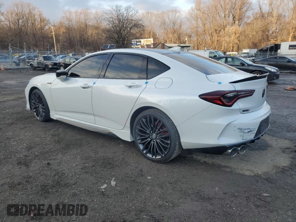 2021 Acura TLX Type S with VIN 19UUB7F07MA001109, listed as a Copart auction lot 85653194 with 0 mi miles and Salvage Title. Bid and sale history available at carsss.com. Image 2.