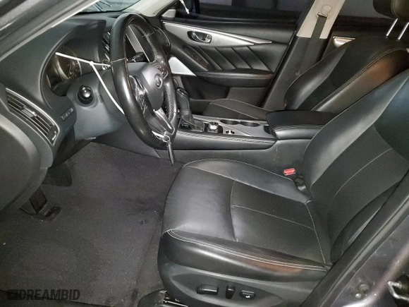 2022 Infiniti Q50 LUXE with VIN JN1EV7BP2NM311572, listed as a Copart auction lot 75018874 with 51,042 mi miles and Salvage Title. Bid and sale history available at carsss.com. Image 7.