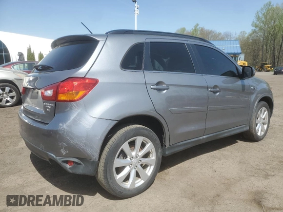 2015 Mitsubishi Outlander GT with VIN 4A4AP4AW0FE039332, listed as a Copart auction lot 54896985 with 61,733 mi miles and Salvage title. Bid and sale history available at DreamBid. Image 3.