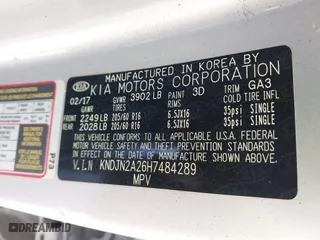 2017 Kia Soul with VIN KNDJN2A26H7484289, listed as a IAAI auction lot 41290574 with 82,860 mi miles. Bid and sale history available at carsss.com. Image 9.