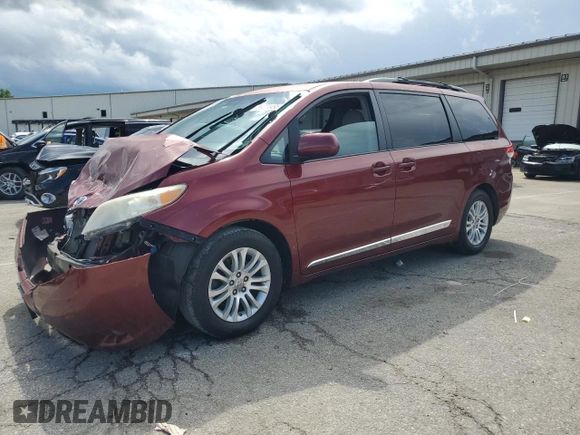 2012 Toyota Sienna XLE AAS with VIN 5TDYK3DC1CS233762, listed as a Copart auction lot 59224495 with 116,155 mi miles and Salvage title. Bid and sale history available at DreamBid. Image 1.