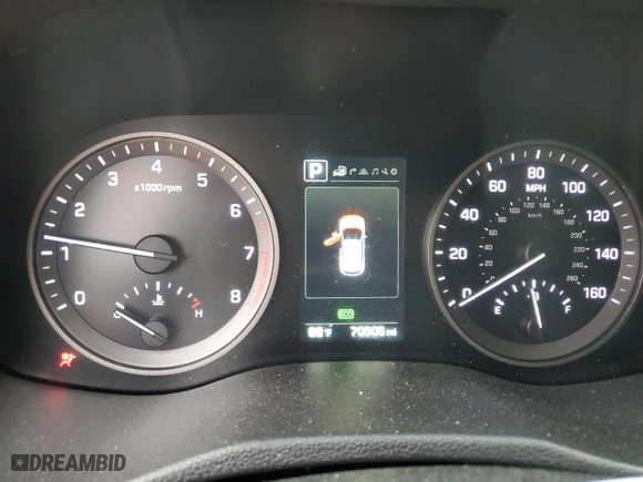 2016 Hyundai Tucson Sport with VIN KM8J33A27GU180749, listed as a Copart auction lot 51659865 with 70,506 mi miles and Salvage Title. Bid and sale history available at carsss.com. Image 9.