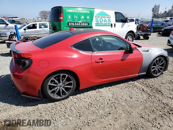 2017 Subaru BRZ Premium with VIN JF1ZCAB19H9606212, listed as a Copart auction lot 50418555 with 66,410 mi miles and Salvage Title. Bid and sale history available at carsss.com. Image 3.