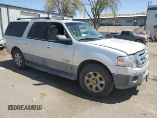 2007 Ford Expedition Max XLT with VIN 1FMFK16567LA77702, listed as a Copart auction lot 50815085 with 127,755 mi miles and Salvage title. Bid and sale history available at DreamBid. Image 4.