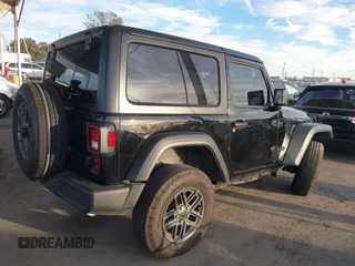 2024 Jeep Wrangler Sport with VIN 1C4PJXAN1RW125436, listed as a IAAI auction lot 41387782 with 17,962 mi miles and . Bid and sale history available at DreamBid. Image 4.