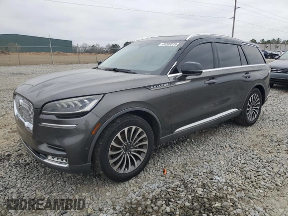 2020 Lincoln Aviator Reserve with VIN 5LM5J7WC1LGL09090, listed as a Copart auction lot 44200025 with 65,494 mi miles and Salvage title. Bid and sale history available at DreamBid. Image 1.