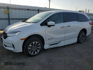 2023 Honda Odyssey EX-L z VIN 5FNRL6H68PB007588, wystawiony jako Copart lot #52827885 z przebiegiem 19 533 mil mil oraz Szkody całkowita. Historia ofert i sprzedaży dostępna na DreamBid. Obrazek 1.