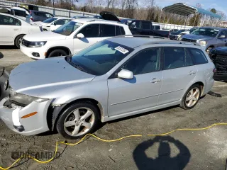 2006 Mazda 6 S Sport VE with VIN 1YVHP82D265M03237, listed as a Copart auction lot 86522354 with 116,729 mi miles and Salvage Title. Bid and sale history available at carsss.com. Image 1.