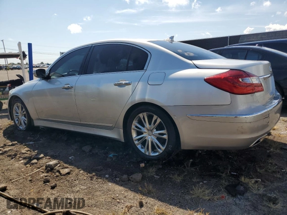2013 Hyundai Genesis 3.8L with VIN KMHGC4DD1DU222020, listed as a Copart auction lot 72063904 with 148,786 mi miles and Clean Title. Bid and sale history available at carsss.com. Image 2.