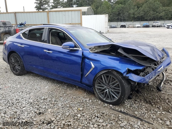 2019 Genesis G70 2.0T Advanced with VIN KMTG34LA9KU040138, listed as a Copart auction lot 71231183 with 45,080 mi miles. Bid and sale history available at carsss.com. Image 4.