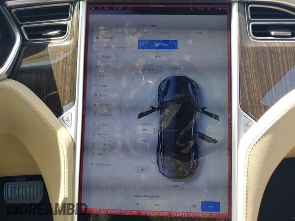 2013 Tesla Model S z VIN 5YJSA1CN5DFP20579, wystawiony jako IAAI lot #41983339 z przebiegiem 80 118 mil mil oraz . Historia ofert i sprzedaży dostępna na DreamBid. Obrazek 19.