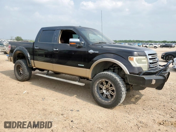 2013 Ford F-150 XL with VIN 1FTFW1ET6DKD06163, listed as a Copart auction lot 57675765 with Not provided miles and Salvage title. Bid and sale history available at DreamBid. Image 4.