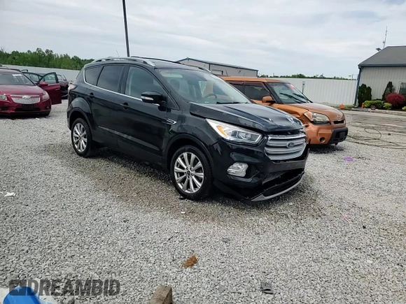 2018 Ford Escape Titanium with VIN 1FMCU9J93JUB80907, listed as a Copart auction lot 55932275 with 102,295 mi miles and Salvage title. Bid and sale history available at DreamBid. Image 14.