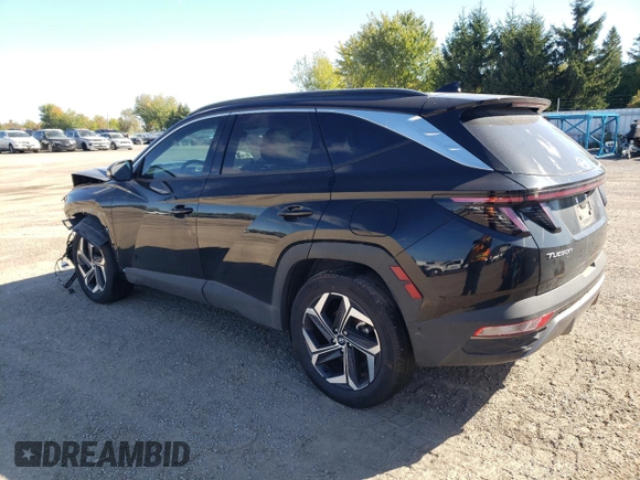 2024 Hyundai Tucson with VIN KM8JDDD27RU145565, listed as a Copart auction lot 75625264 with 16,357 mi miles and Salvage title. Bid and sale history available at DreamBid. Image 2.