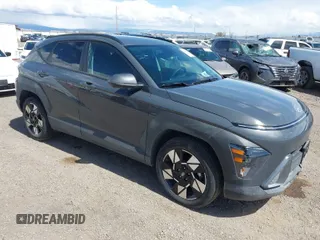 2025 Hyundai Kona SEL with VIN KM8HB3AB7SU205790, listed as a IAAI auction lot 41942642 with 10,684 mi miles. Bid and sale history available at carsss.com. Image 1.