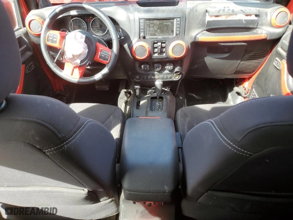 2014 Jeep Wrangler Unlimited Sahara with VIN 1C4BJWEG3EL101635, listed as a Copart auction lot 73589194 with 143,843 mi miles and Salvage Title. Bid and sale history available at carsss.com. Image 8.