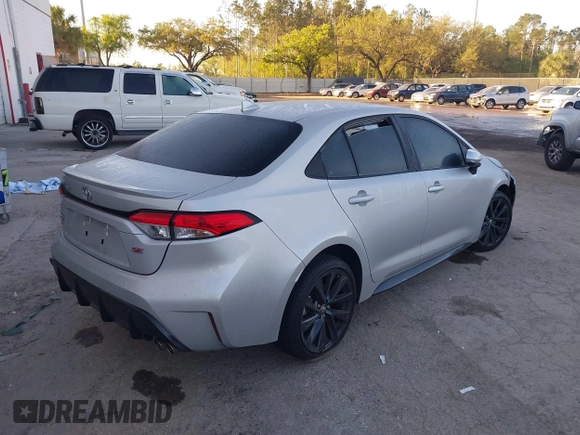 2023 Toyota Corolla SE with VIN 5YFS4MCE6PP158287, listed as a IAAI auction lot 41795751 with 37,293 mi miles. Bid and sale history available at carsss.com. Image 4.