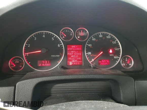 2002 Audi A6 z VIN WAUML64B42N115811, wystawiony jako Copart lot #53707795 z przebiegiem 200 257 mil mil oraz Szkoda całkowita • Salvage title. Historia ofert i sprzedaży dostępna na DreamBid. Obrazek 9.