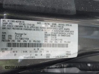 2016 Ford Focus Titanium with VIN 1FADP3N20GL275763, listed as a IAAI auction lot 42511959 with 124,891 mi miles and . Bid and sale history available at DreamBid. Image 9.