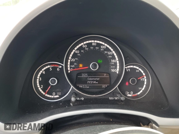 2015 Volkswagen Beetle with VIN 3VW5A7AT9FM815899, listed as a Copart auction lot 63074125 with 77,214 mi miles and Salvage title. Bid and sale history available at DreamBid. Image 9.