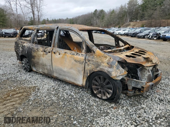 2017 Toyota Sienna LE with VIN 5TDJZ3DC4HS162562, listed as a Copart auction lot 51278065 with 0 mi miles and Salvage Title. Bid and sale history available at carsss.com. Image 4.