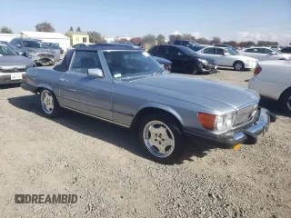 1984 Mercedes-Benz 380 with VIN WDBBA45A1EA011636, listed as a Copart auction lot 79922554 with 44,700 mi miles and Salvage Title. Bid and sale history available at carsss.com. Image 4.