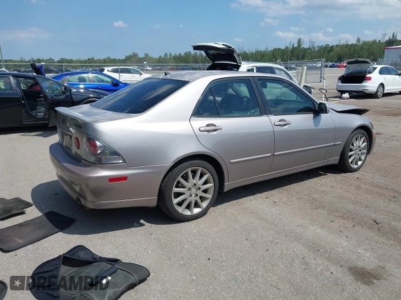 2003 Lexus IS 300 with VIN JTHBD192730074509, listed as a IAAI auction lot 42049035 with 296,596 mi miles. Bid and sale history available at carsss.com. Image 4.