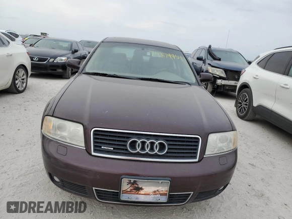 2004 Audi A6 z VIN WAUML54B04N013211, wystawiony jako Copart lot #74279954 z przebiegiem Nie podano mil oraz Szkoda całkowita • Salvage title. Historia ofert i sprzedaży dostępna na DreamBid. Obrazek 5.