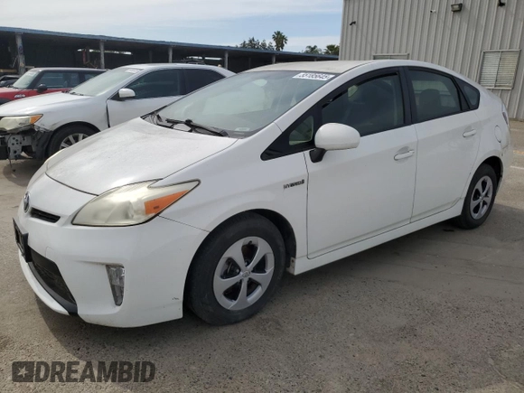 2012 Toyota Prius One with VIN JTDKN3DU8C1548075, listed as a Copart auction lot 55185645 with 38,396 mi miles and Clean Title. Bid and sale history available at carsss.com. Image 1.