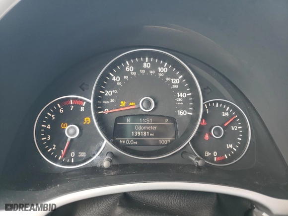 2012 Volkswagen Beetle 2.5L w/Sound/Nav PZEV with VIN 3VWJP7AT6CM647633, listed as a Copart auction lot 67655804 with 139,181 mi miles and Salvage Title. Bid and sale history available at carsss.com. Image 9.