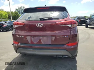 2016 Hyundai Tucson Limited z VIN KM8J33A25GU140802, wystawiony jako Copart lot #56249745 z przebiegiem 86 976 mil mil oraz Szkoda całkowita • Salvage title. Historia ofert i sprzedaży dostępna na DreamBid. Obrazek 6.
