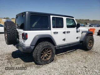 2018 Jeep Wrangler Unlimited Sport with VIN 1C4HJXDN1JW289418, listed as a Copart auction lot 50494925 with 85,408 mi miles and Salvage title. Bid and sale history available at DreamBid. Image 3.