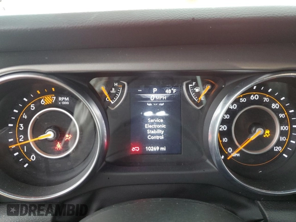 2023 Jeep Wrangler Sport Altitude with VIN 1C4HJXDG7PW675321, listed as a Copart auction lot 45138765 with 10,269 mi miles and Salvage Title. Bid and sale history available at DreamBid. Image 9.