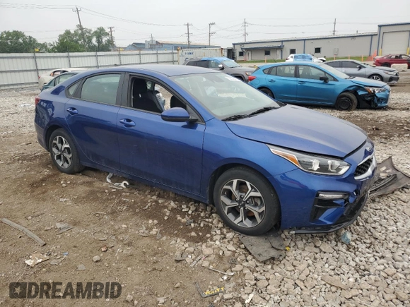 2021 Kia Forte LXS with VIN 3KPF24AD9ME385097, listed as a Copart auction lot 60502335 with 60,673 mi miles and Salvage title. Bid and sale history available at DreamBid. Image 4.