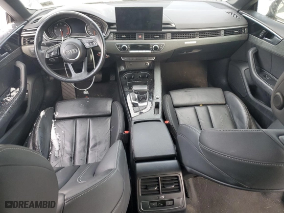 2021 Audi A5 Sportback S line Premium with VIN WAUDACF55MA018574, listed as a Copart auction lot 88224975 with NaN miles and Salvage Title. Bid and sale history available at carsss.com. Image 8.