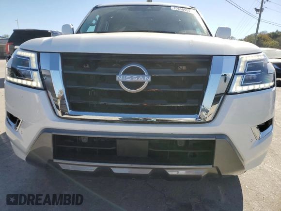 2024 Nissan Armada SV with VIN JN8AY2AC2R9195940, listed as a Copart auction lot 75650954 with 8,037 mi miles and Salvage Title. Bid and sale history available at carsss.com. Image 5.