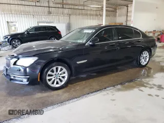 2014 BMW 7 Series 740Li xDrive with VIN WBAYF4C59ED281857, listed as a Copart auction lot 46331045 with 154,696 mi miles and Salvage Title. Bid and sale history available at carsss.com. Image 1.